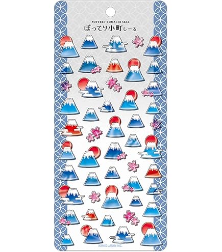Amazon | カミオジャパン シール ぽってり小町しーる FUJISAN